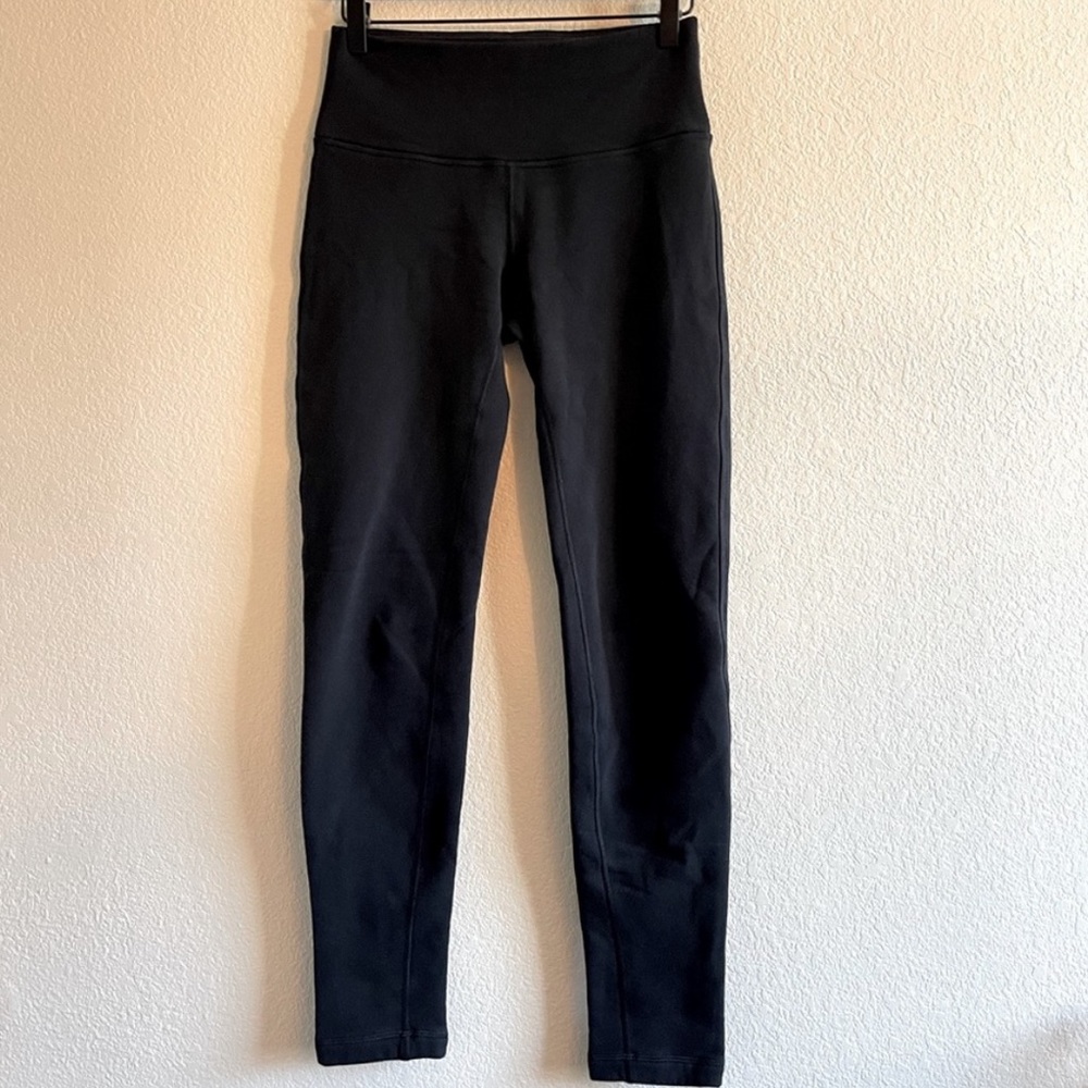 LULULEMON FLEECE LINED LEGGINGS SIZE 4